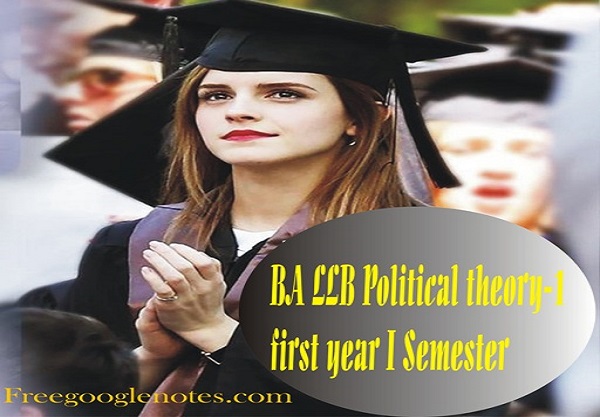 BA LLB 1st Year Political Theory Scope of Political Science Sample Model Practice Question Answer Papers