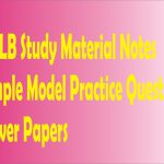 BALLB Study Material Notes Sample Model Practice Question Answer Papers