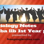 Sociology notes for ba llb 1st year pdf