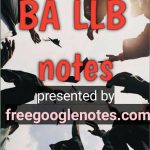 ba llb 1st semester economics notes pdf