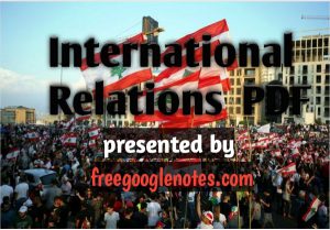 Ba llb 2nd semester international relations notes pdf