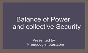 international relations balance of power theory