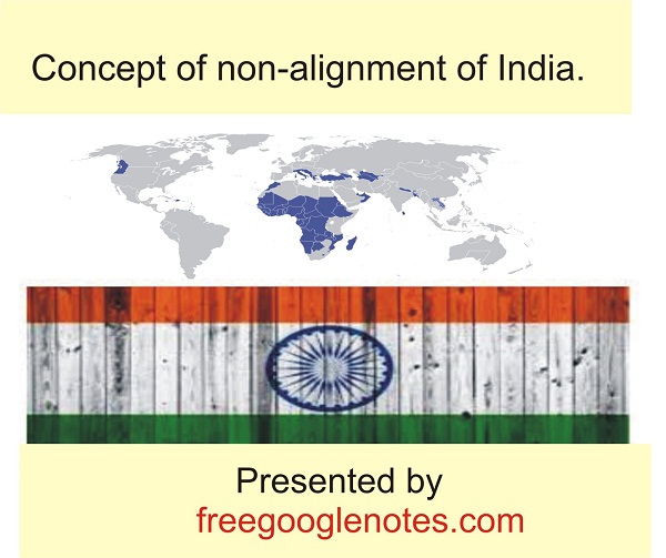 Concept of non-alignment of India.