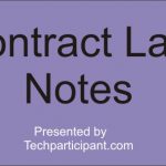 Contract Law Pdf:Principles on breaches of contract and Remedies