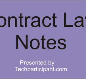 Contract Law Pdf:Principles on breaches of contract and Remedies