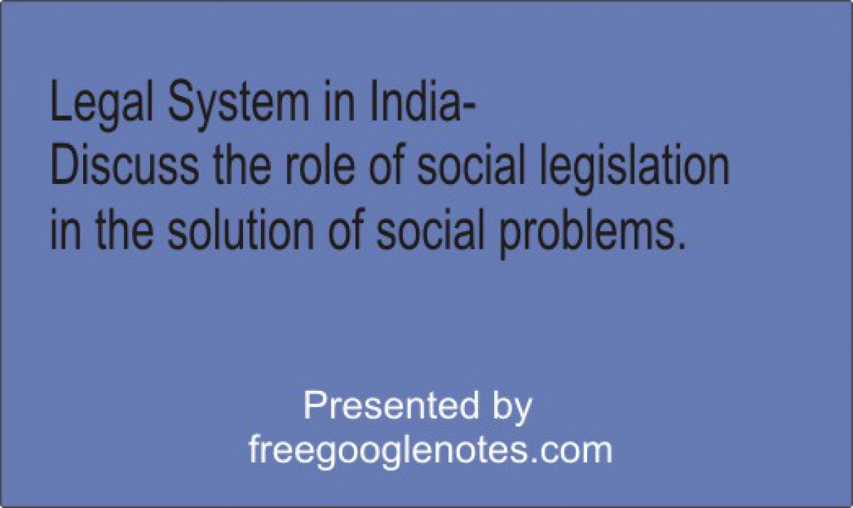 social legislation