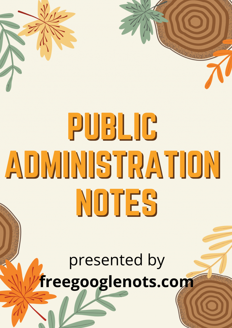 Ba Llb 3rd semester notes pdf Political Science III Public Administration Bureaucracy