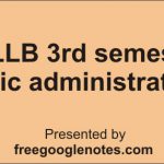 BA LLB 3rd semester public administration notes