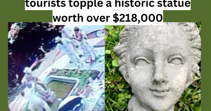 German-tourists-pushes-a-valuable-150-year-old-sculpture